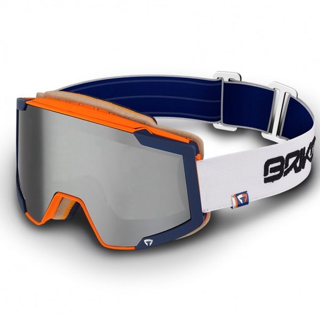 Маска Briko LAVA Matt Orange Gray - фото 1