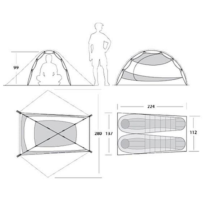 Намет Marmot EARLYLIGHT 2P hatch/dark cedar - фото 3