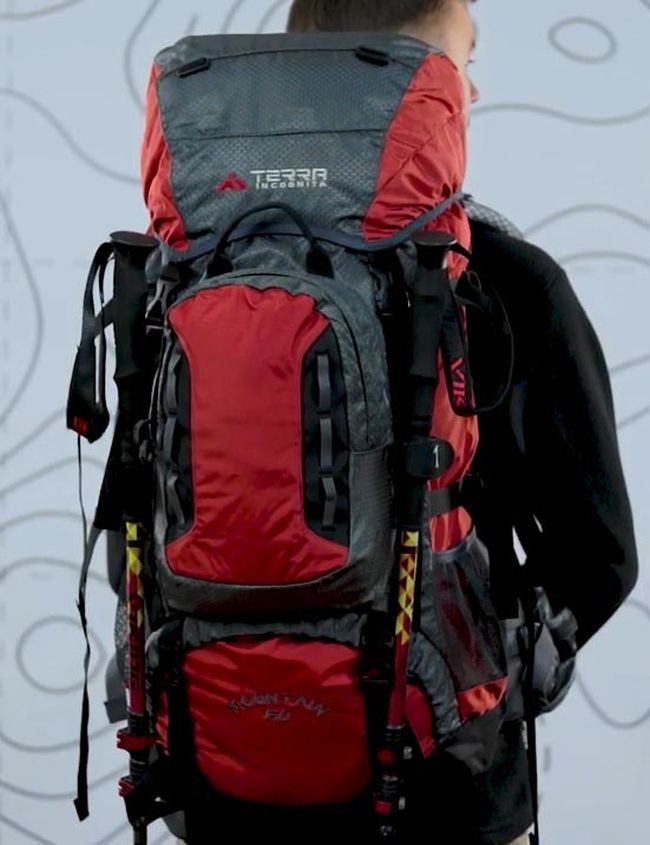 Рюкзак Terra Incognita Mountain 80 Red - фото 3
