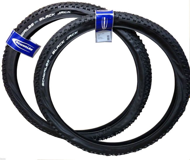 Велосипедна шина schwalbe black jack 26 x 1.9 - фото 1