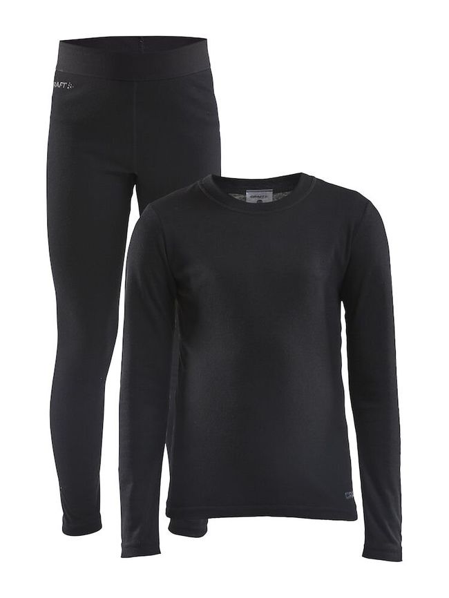 Комплект термобілизни Craft Core Warm Baselayer Set Junior Black - фото 1