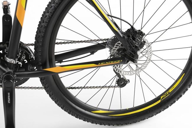Велосипед Kross HEXAGON X6 black / yellow matte '16 - фото 7