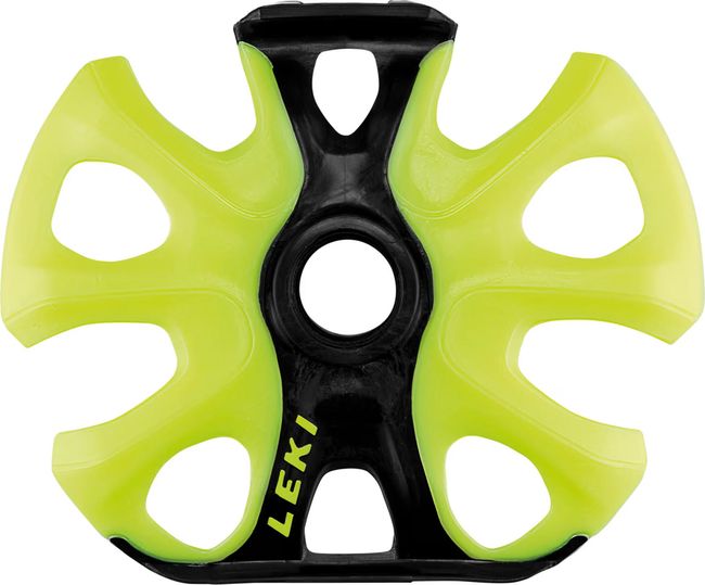 Кошик Leki Big mountain binding 95 mm neon yellow-black with hook (пара) - фото 1