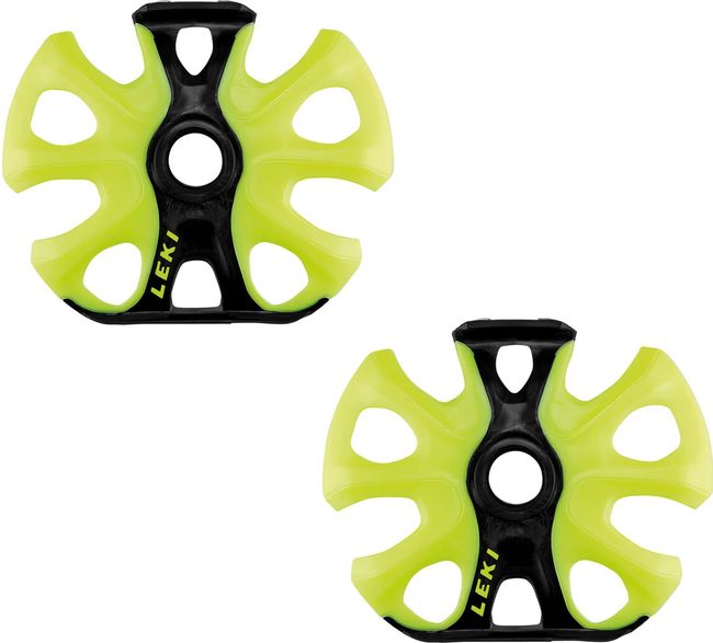 Кошик Leki Big mountain binding 95 mm neon yellow-black with hook (пара) - фото 2