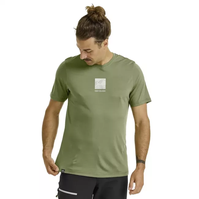 Футболка Ortovox 120 Cool Tec Abstract Ts Mns Wild herbs - фото 3