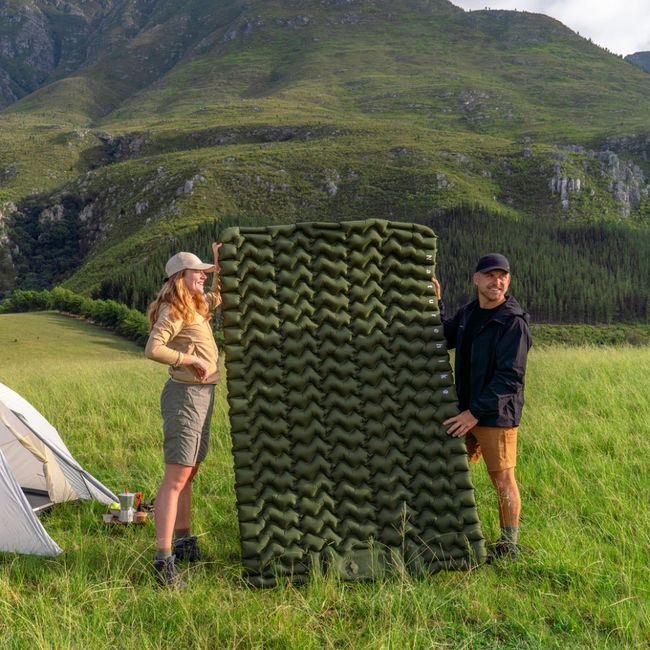 Матрац подвійний Naturehike CNK2550WS019 Green із вбудованою помпою - фото 7