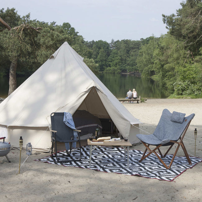 Крісло розкладне Bo-Camp Bloomsbury L Grey - фото 12