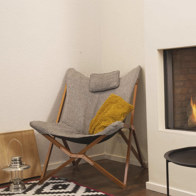 Крісло розкладне Bo-Camp Bloomsbury L Grey - фото 9