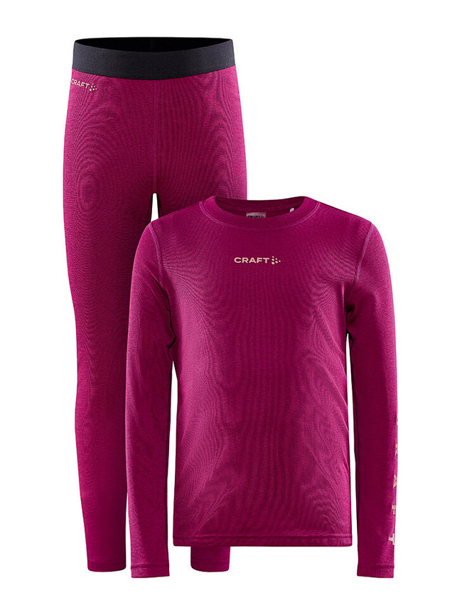 Комплект термобілизни Craft Core Warm Baselayer Set Junior Roxo Coral - фото 1