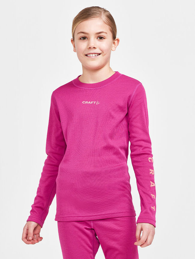 Комплект термобілизни Craft Core Warm Baselayer Set Junior Roxo Coral - фото 8