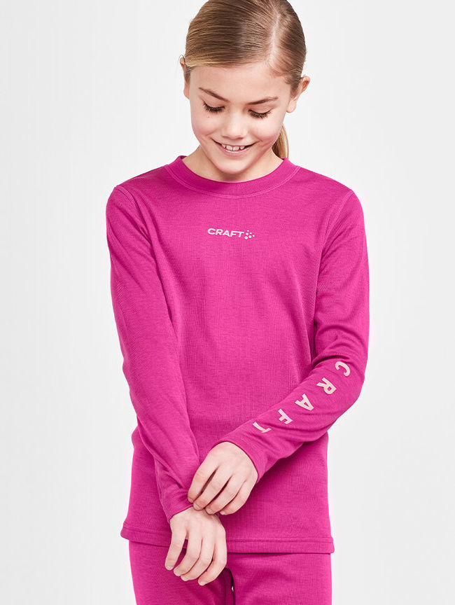 Комплект термобілизни Craft Core Warm Baselayer Set Junior Roxo Coral - фото 6
