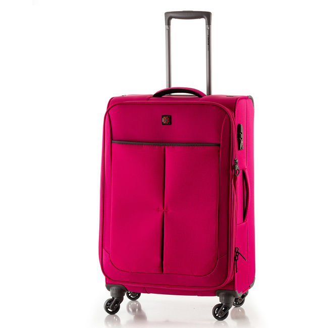 Валіза Swissbrand Silkeborg M Fuchsia-Light Grey - фото 1
