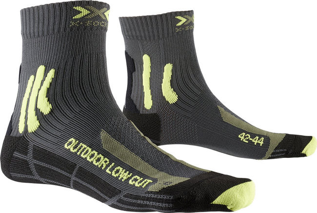 Трекінгові шкарпетки X-Socks Trek Outdoor Low Cut Men Anthracite/Lime - фото 1