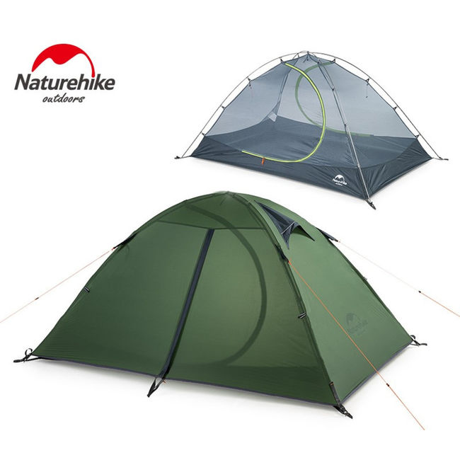 Намет двомісний ультралегкий Naturehike NH15Z006-P Dark Green - фото 4