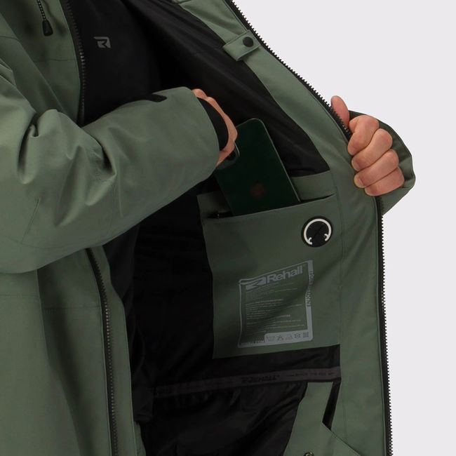 Гірськолижна куртка чоловіча Rehall Brasko Dusty green '26 - фото 8