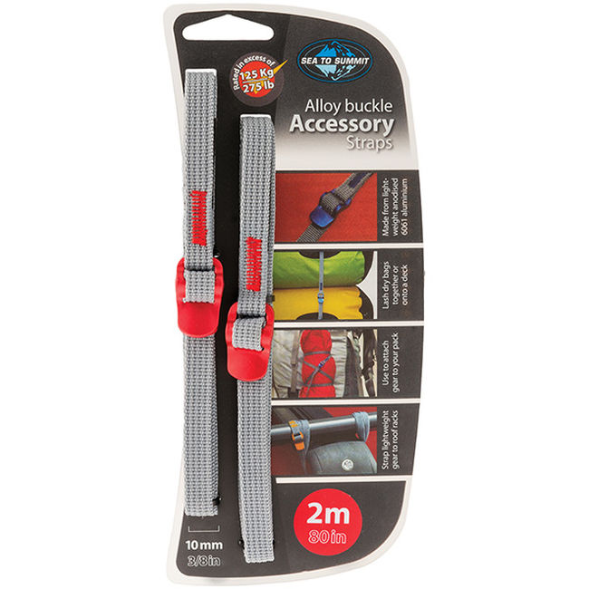 Стяжний ремінь Sea To Summit Alloy Buckle Accessory Straps 10 mm 2.0 м. Red - фото 1