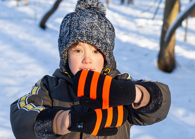 Рукавиці водонепроникні Dexshell Children Mitten Black Orange - фото 2