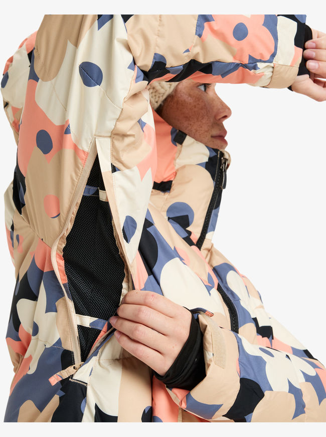 Лижна жіноча куртка Roxy ALOFTEDPUFFY Blue - фото 9