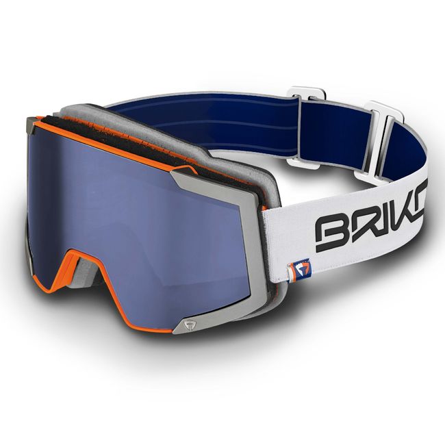 Маска Briko LAVA Matt Orange Blue - фото 1