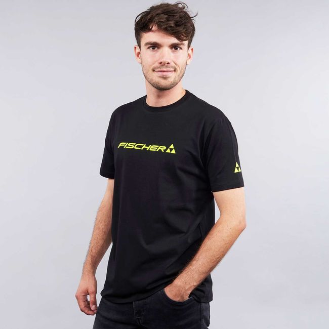 Футболка Fischer T-Shirt Big Logo Black - фото 1