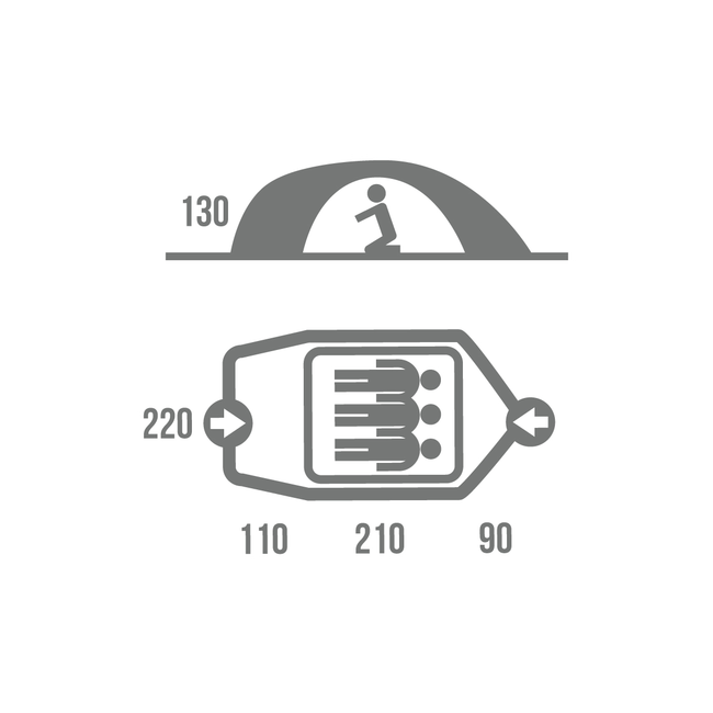 Намет Husky Bizon 3 Classic Green - фото 9