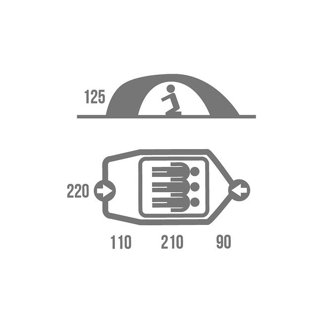 Намет Husky Baron 3 Green - фото 3