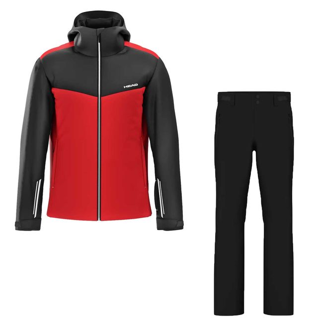Гірськолижний чоловічий костюм Head Shape Men Black/red '26 - фото 1