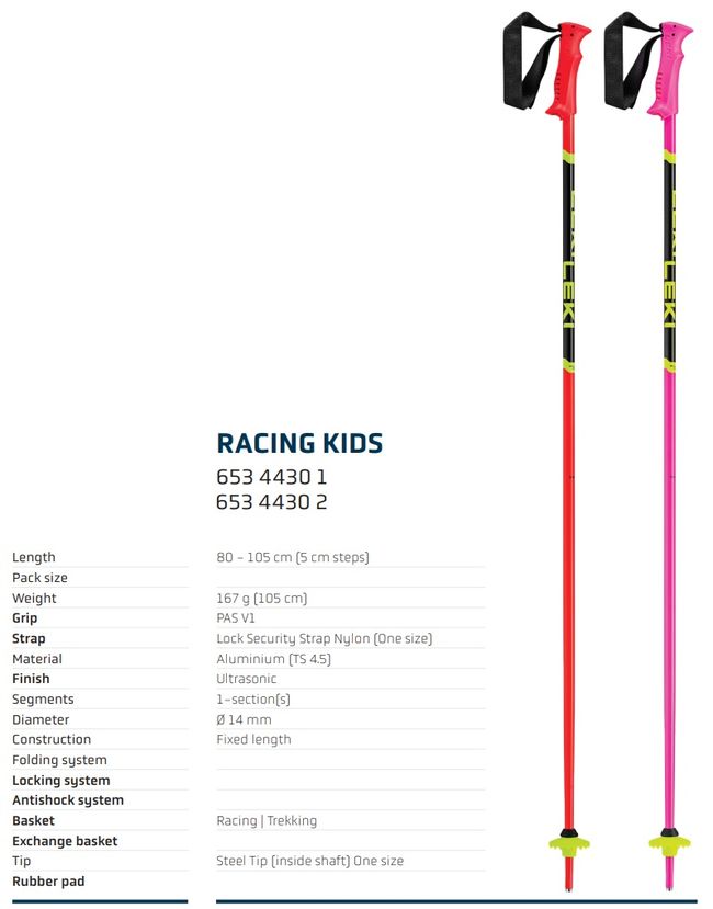 Гірськолижні палиці Leki Racing Kids neonpink-black-neonyellow '26 - фото 6