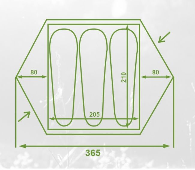 Намет Mousson Delta 3 Sand - фото 1