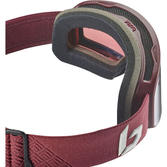 Гірськолижна маска Bolle Nevada S Garnet Matte - Vermillon Gun Cat 2 - фото 2