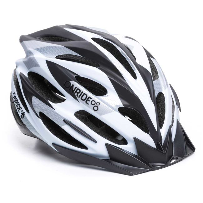 Шолом велосипедний OnRide Grip Black-White - фото 1