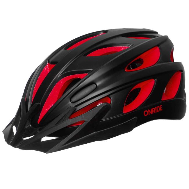 Шолом велосипедний OnRide Puls Black-Red L 57-61 - фото 2
