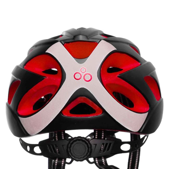 Шолом велосипедний OnRide Puls Black-Red L 57-61 - фото 3