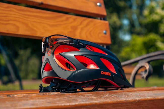 Шолом велосипедний OnRide Puls Black-Red L 57-61 - фото 6