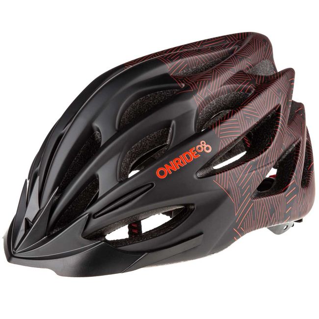 Велошолом Onride Mount Black-Red - фото 1