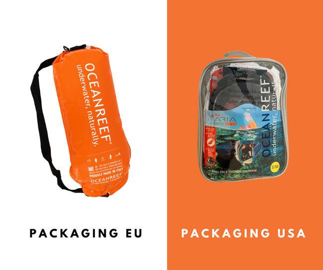 Маска Ocean Reef Aria QR + Full Face Yellow - фото 4