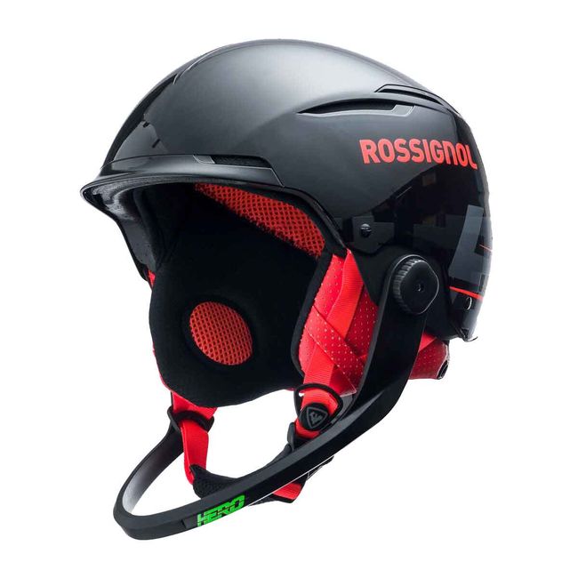 Шолом Rossignol Hero Slalom Impacts Black + Chinguard '24 - фото 1