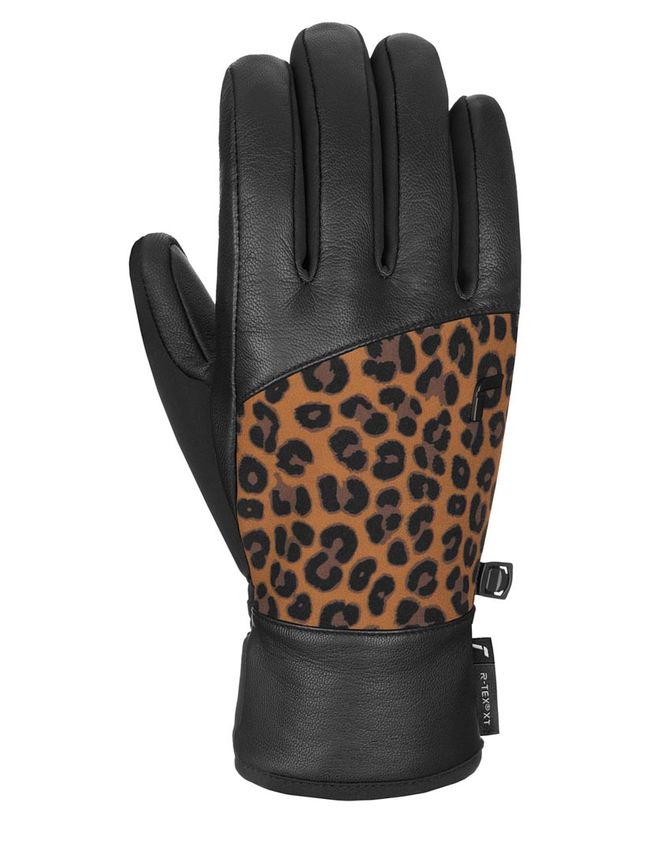 Рукавички жіночі Reusch Beatrix R-Tex XT Black-Brown Leopard - фото 2
