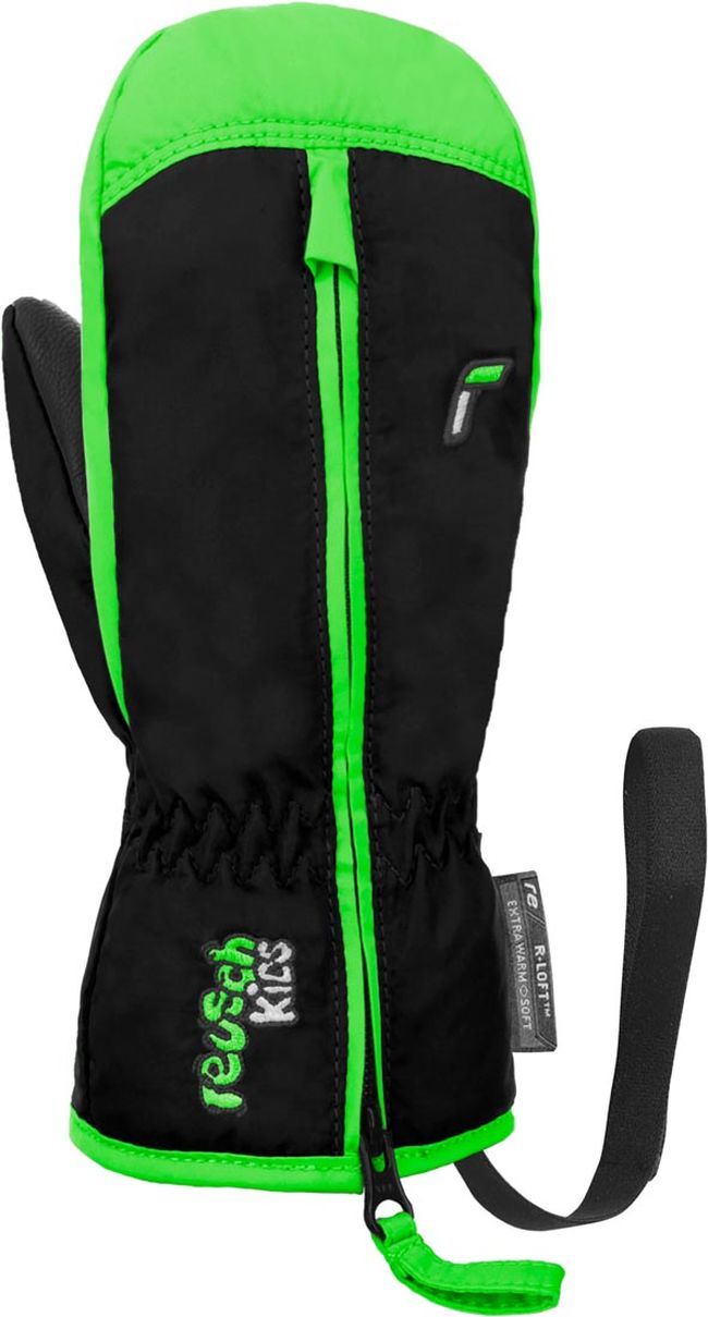 Рукавички дитячі Reusch Ben Mitten Black Neon green - фото 2
