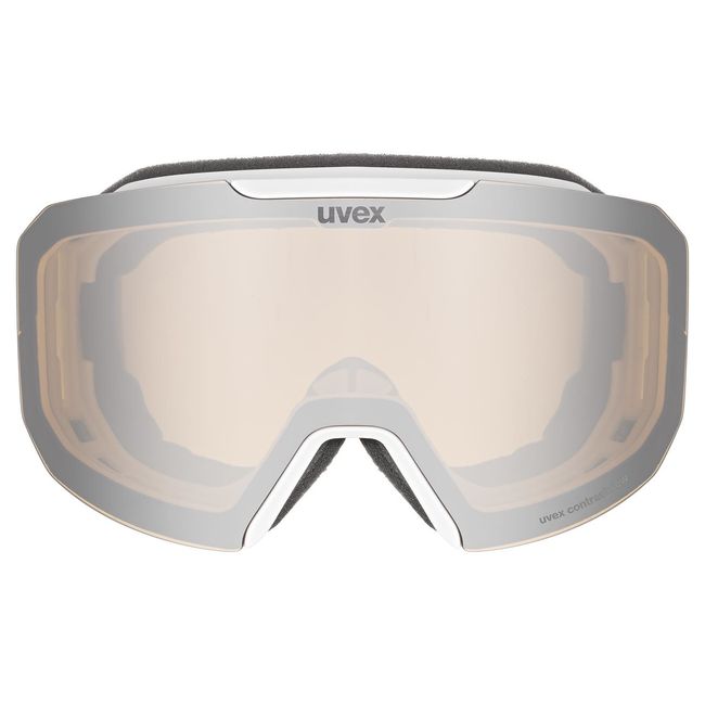 Гірськолижна маска Uvex Evidnt Attract FM White matt mirror silver S2, S1 - фото 2