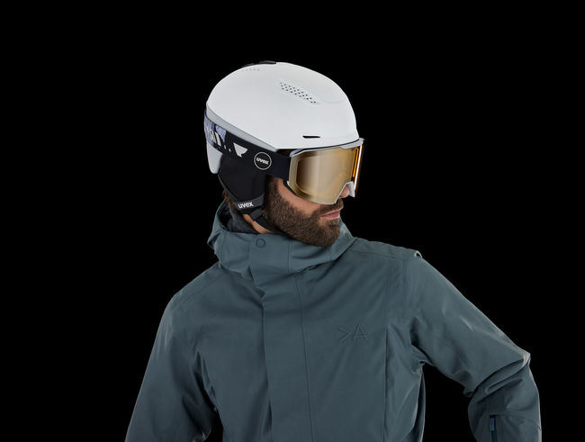 Гірськолижна маска Uvex Evidnt Attract FM White matt mirror silver S2, S1 - фото 6