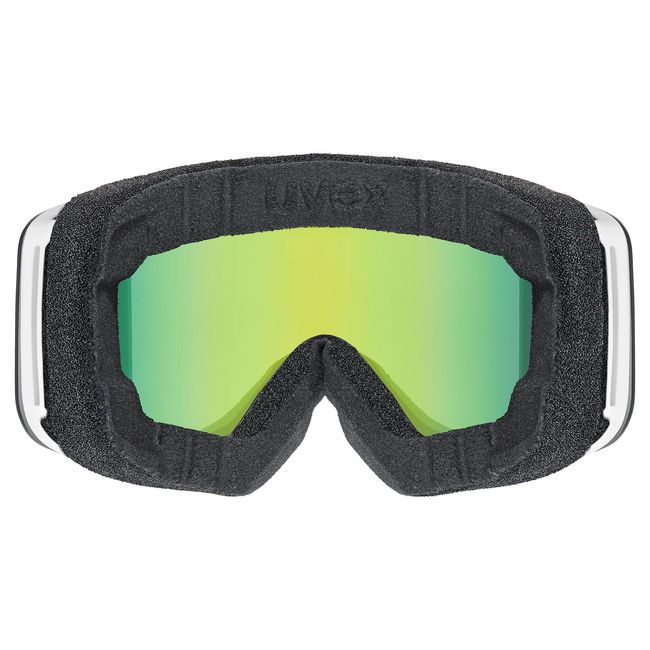 Гірськолижна маска Uvex Pwdr FM White matt/rainbow green-clear S2 - фото 3