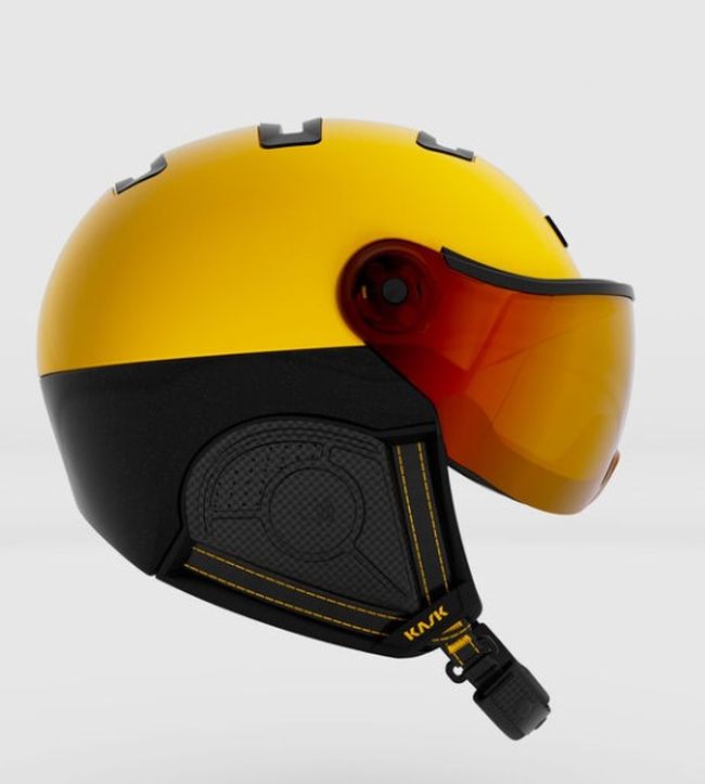 Гірськолижний шолом Kask Montecarlo Мisor Yellow / red mirror - фото 3