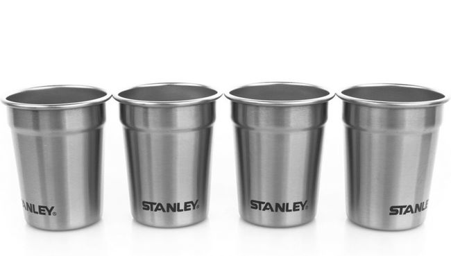 Набір Stanley Adventure Pre-Party Shot Glass + Flask Set Hammertone Green (2 Фляги та 4 рюмки) - фото 4