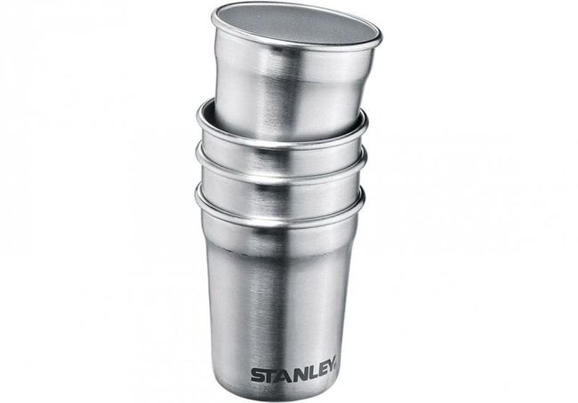 Набір Stanley Adventure Pre-Party Shot Glass + Flask Set Hammertone Green (2 Фляги та 4 рюмки) - фото 5