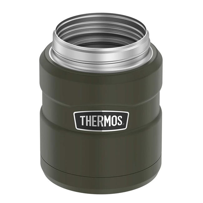 Термос для їжі з ложкою Thermos Stainless King Food Jar 0.47 Military Green - фото 4