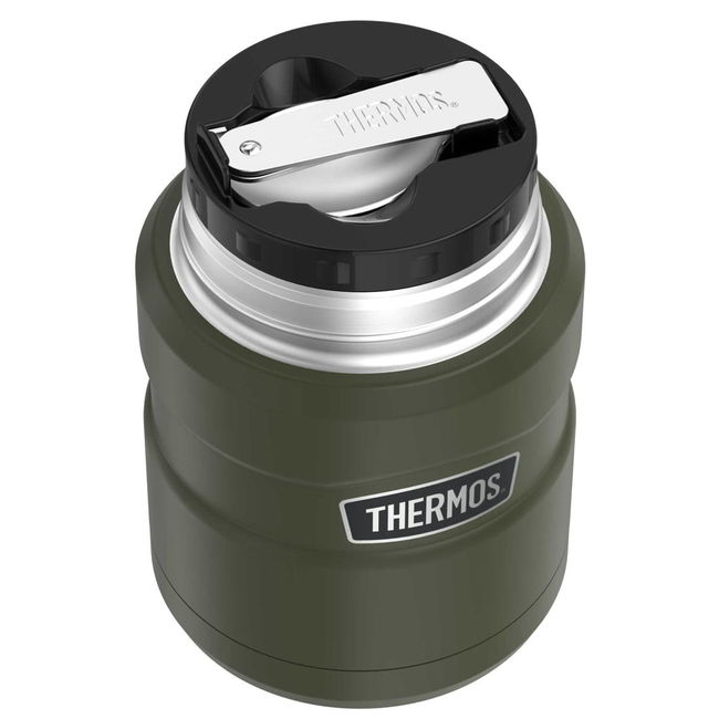 Термос для їжі з ложкою Thermos Stainless King Food Jar 0.47 Military Green - фото 5