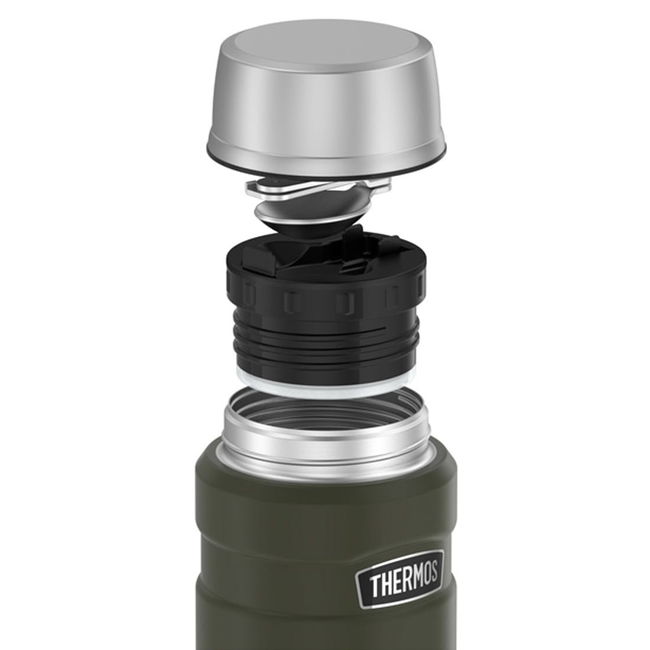 Термос для їжі з ложкою Thermos Stainless King Food Jar 0.47 Military Green - фото 6