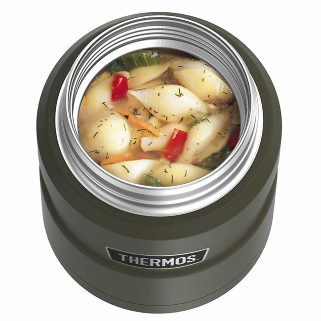Термос для їжі з ложкою Thermos Stainless King Food Jar 0.47 Military Green - фото 7