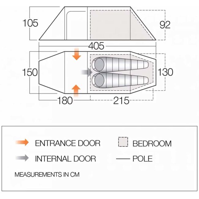 Намет Vango Scafell 200 + Pamir Green - фото 1
